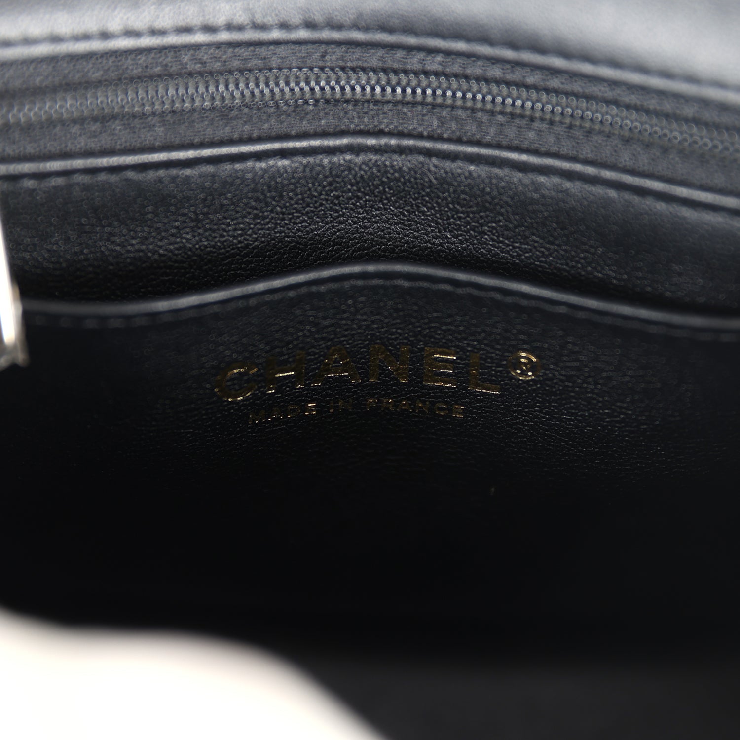Chanel Monaco Mini Square Flap Bag Black Lambskin Light Gold Hardware