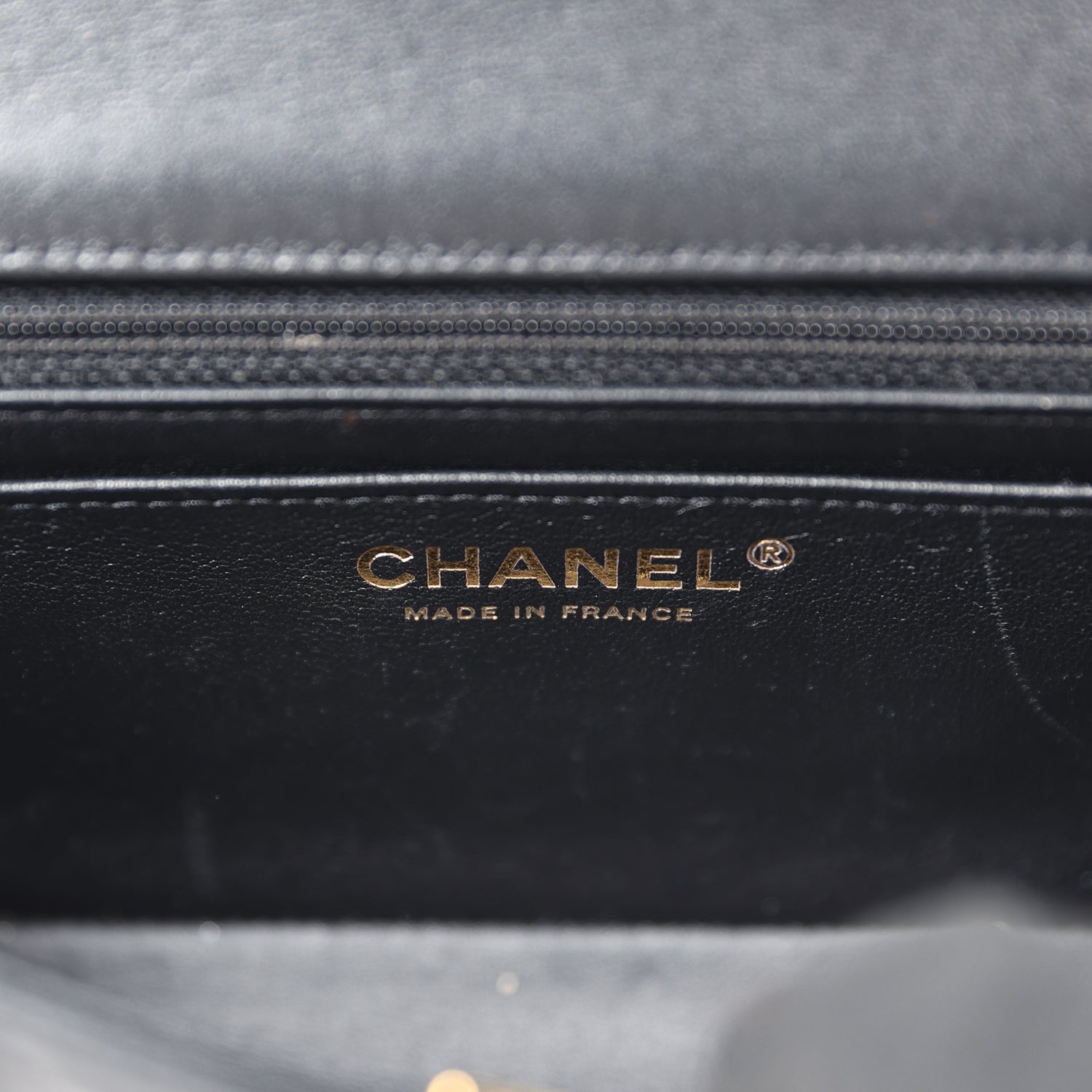 Chanel Mini Rectangular Flap Bag Black Lambskin Gold Hardware