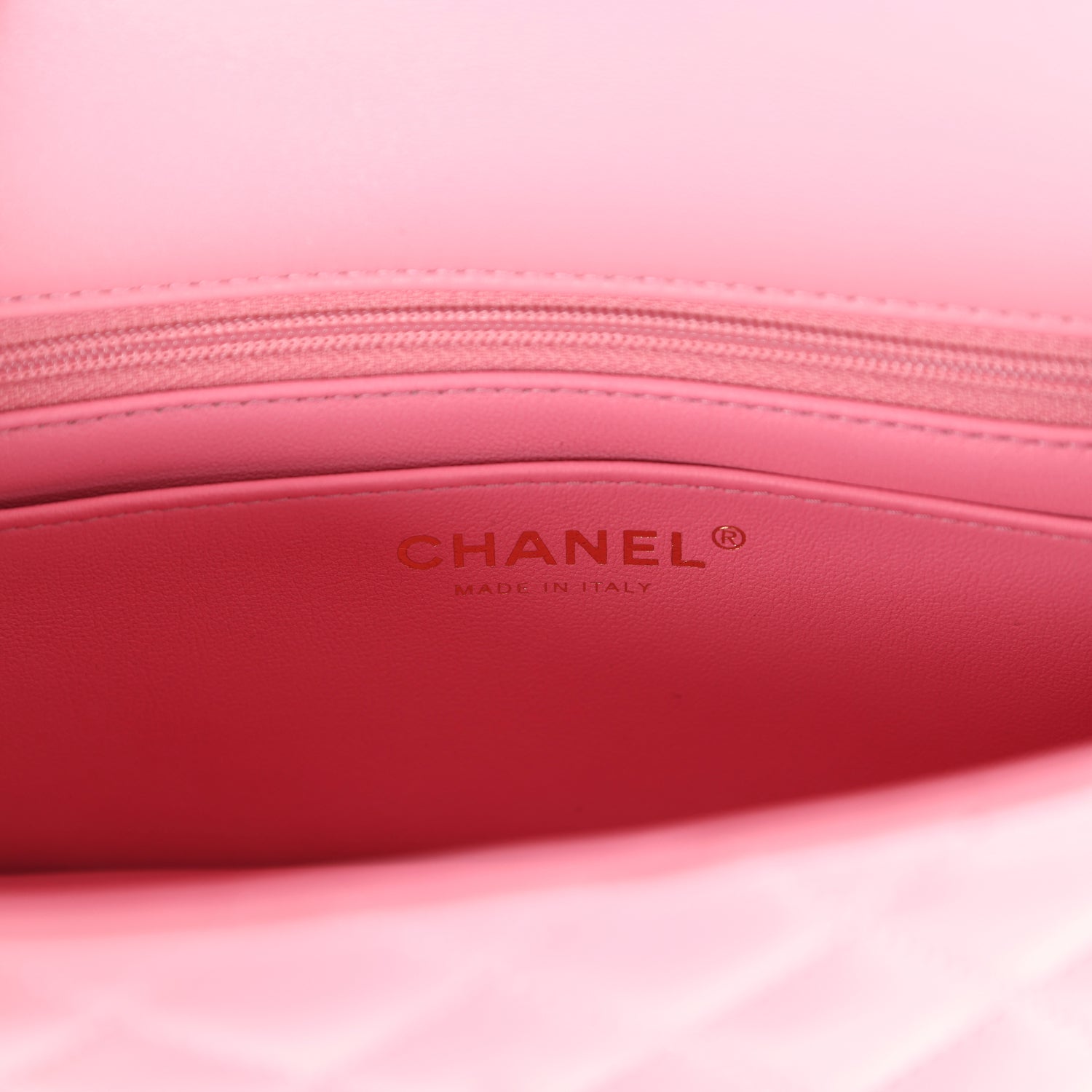 Chanel Mini Rectangular Flap with Top Handle Pink Lambskin Light Gold Hardware