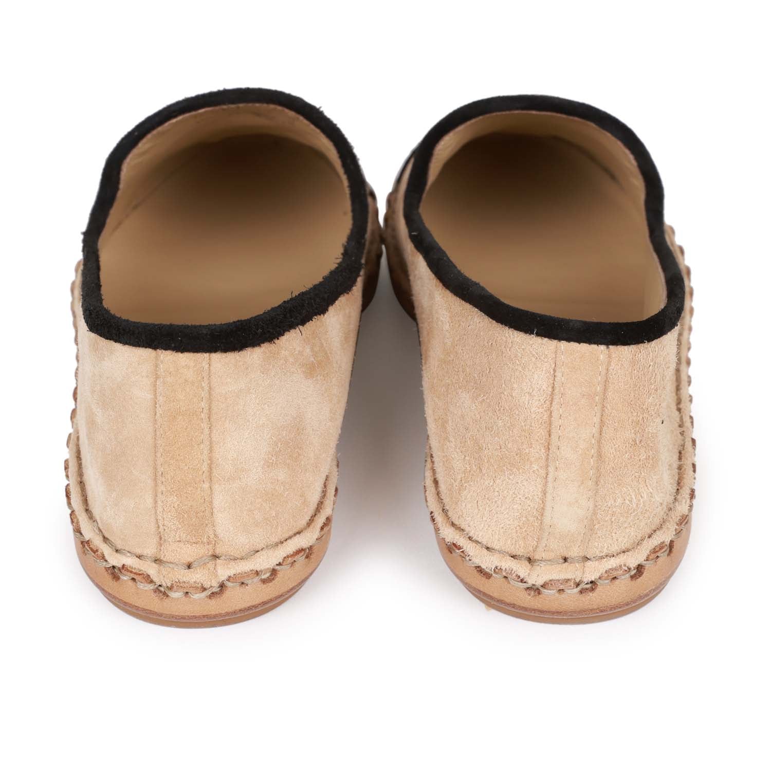 Chanel CC Espadrilles Beige and Black Suede 35