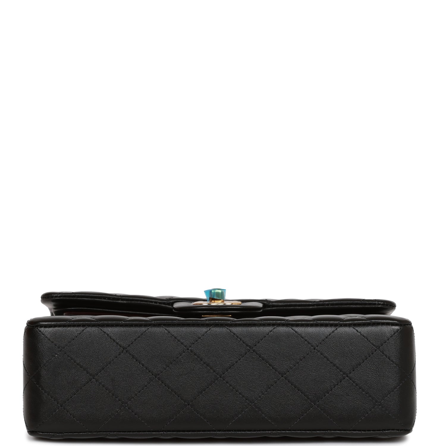 Chanel Small Classic Double Flap Black Lambskin Light Gold Hardware