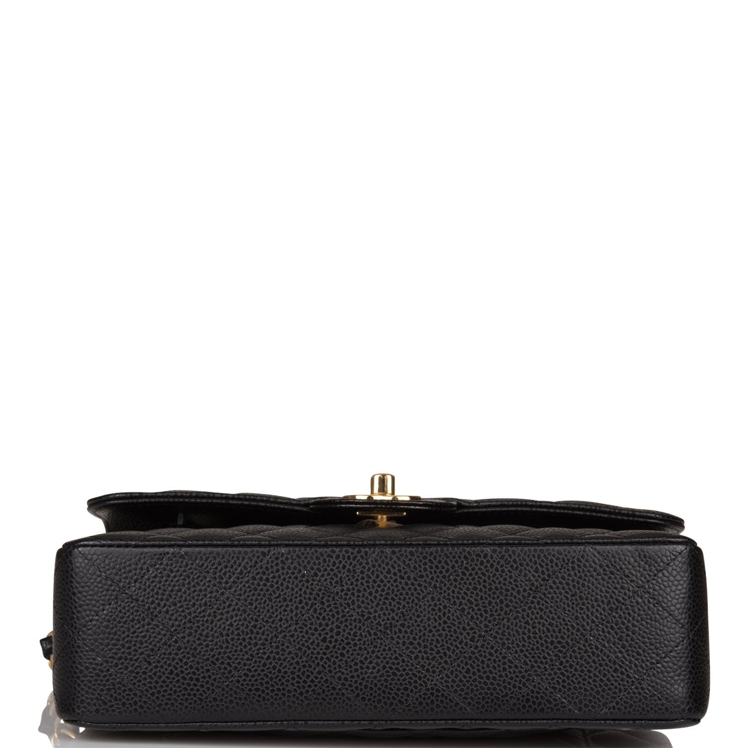 Chanel Black Quilted Caviar Small Classic Double Flap Bag Gold Hardware