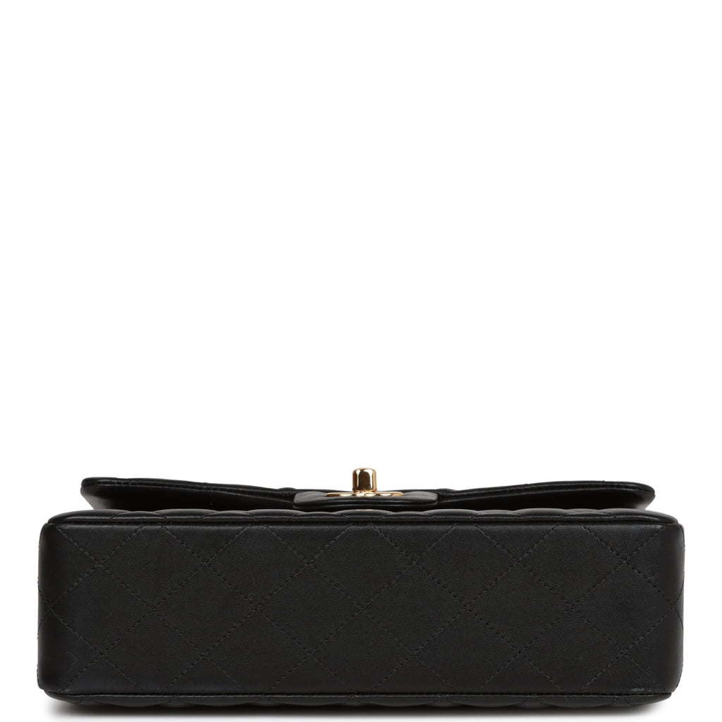 Chanel Small Classic Double Flap Bag Black Lambskin Gold Hardware