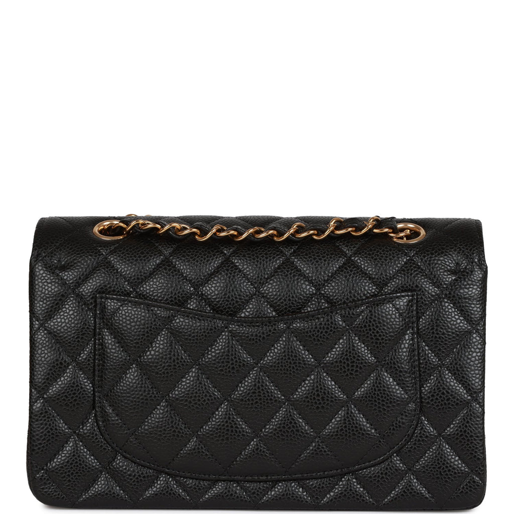 Chanel Small Classic Double Flap Black Caviar Gold Hardware