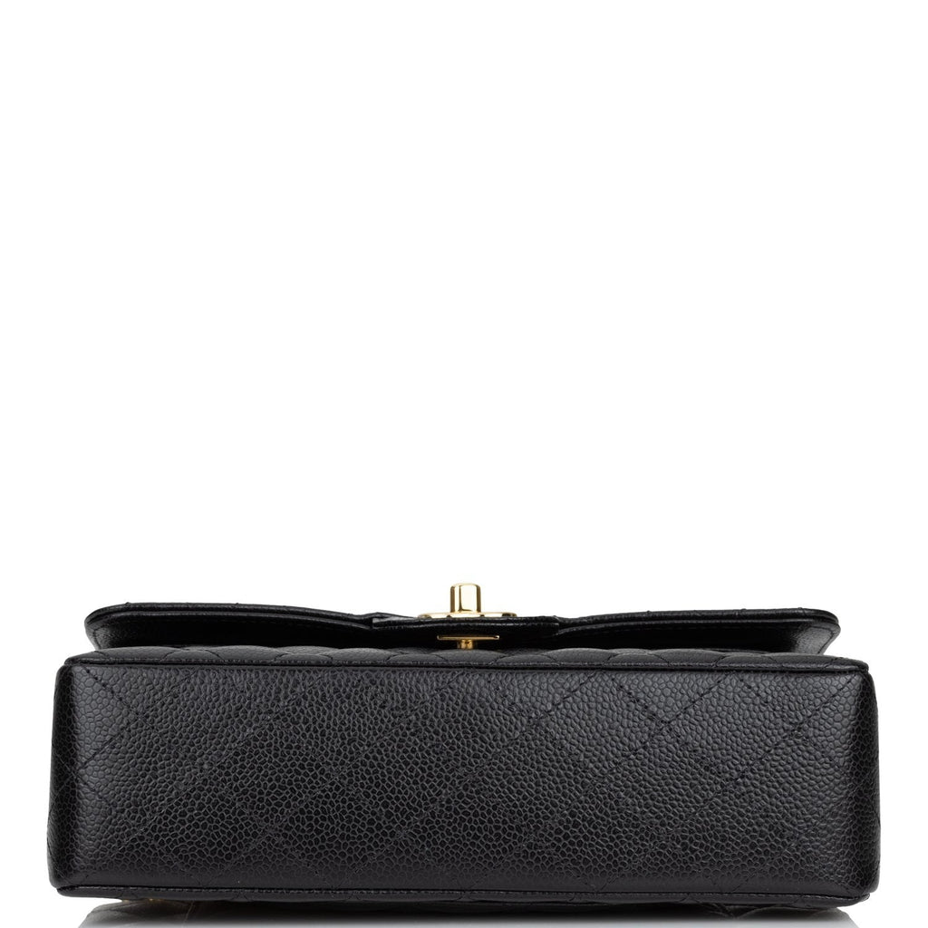 Chanel Small Classic Double Flap Black Caviar Gold Hardware