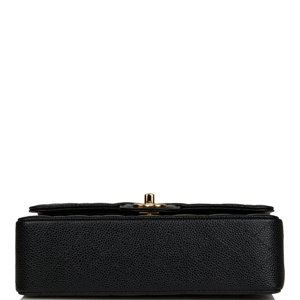 Chanel Small Classic Double Flap Black Caviar Gold Hardware