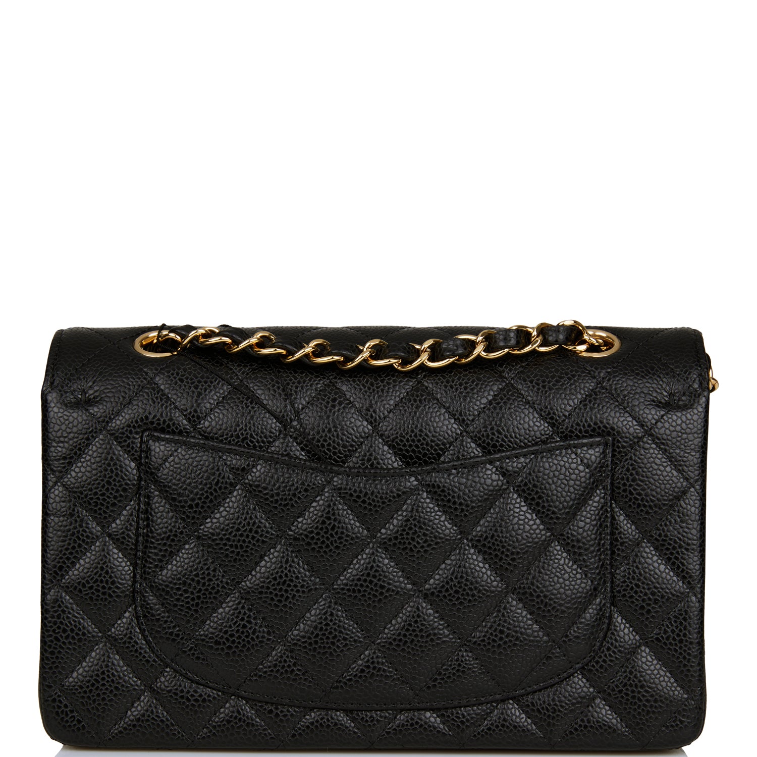 Chanel Small Classic Double Flap Black Caviar Gold Hardware