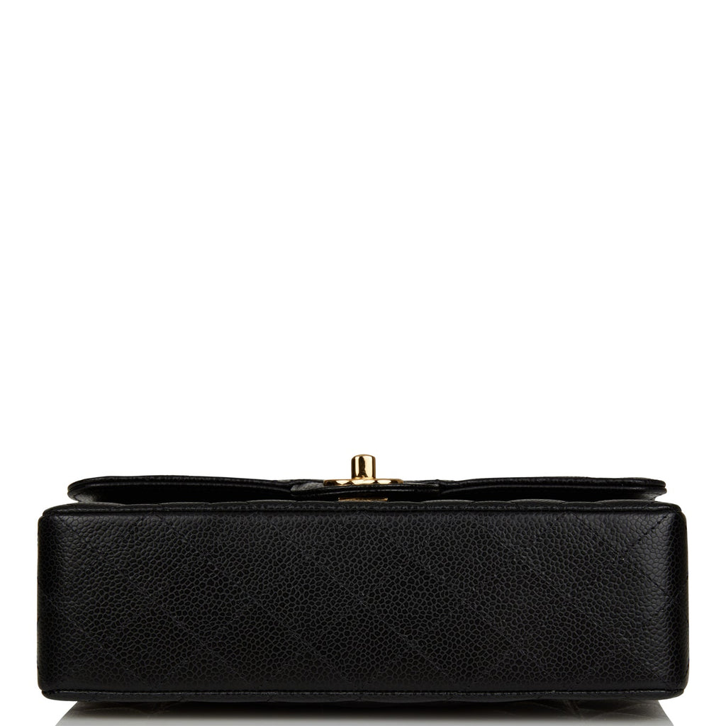 Chanel Small Classic Double Flap Black Caviar Gold Hardware
