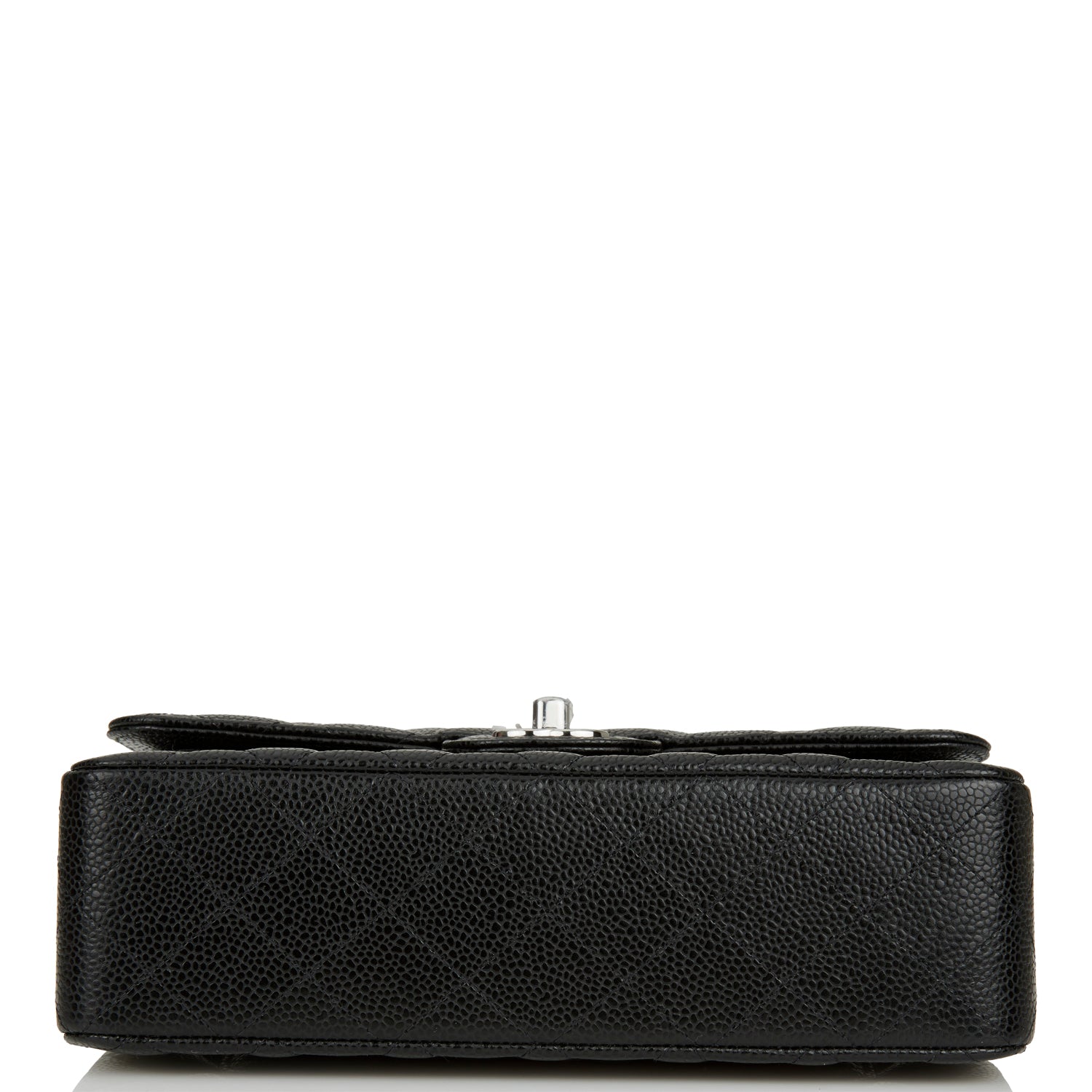 Chanel Small Classic Double Flap Black Caviar Silver Hardware