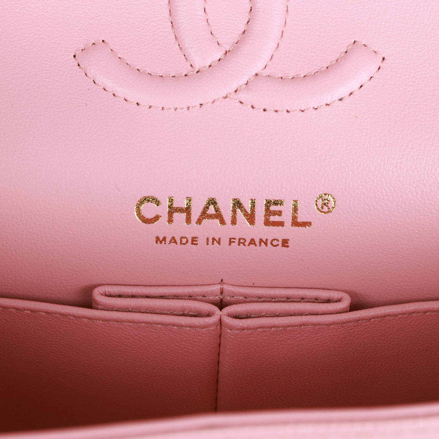 Chanel Small Classic Double Flap Bag Pink Caviar Light Gold Hardware
