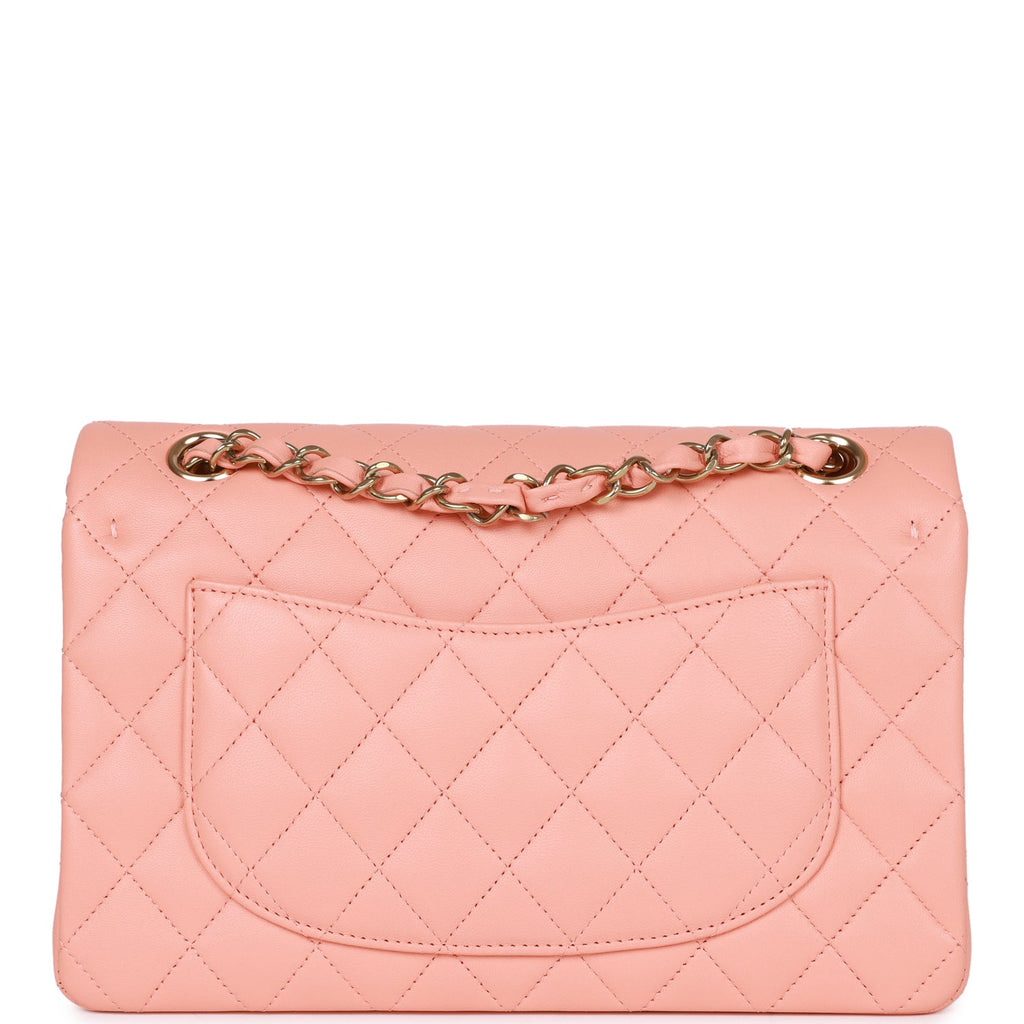 PAYMENT 1 OF 2 Chanel Small Classic Double Flap Pink Lambskin Light Gold Hardware