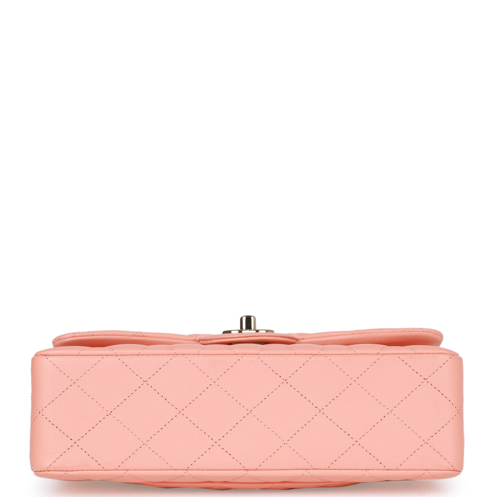 PAYMENT 1 OF 2 Chanel Small Classic Double Flap Pink Lambskin Light Gold Hardware
