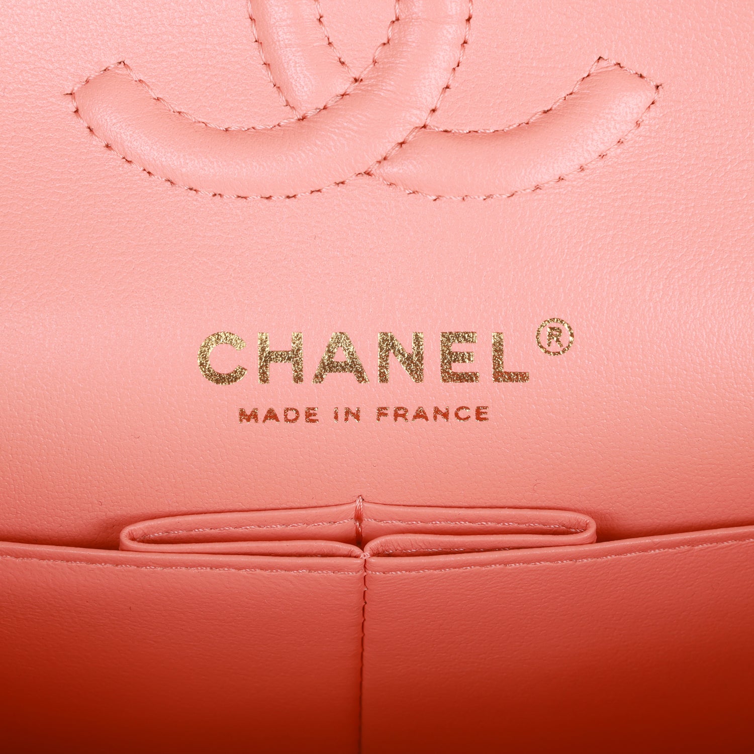 PAYMENT 1 OF 2 Chanel Small Classic Double Flap Pink Lambskin Light Gold Hardware
