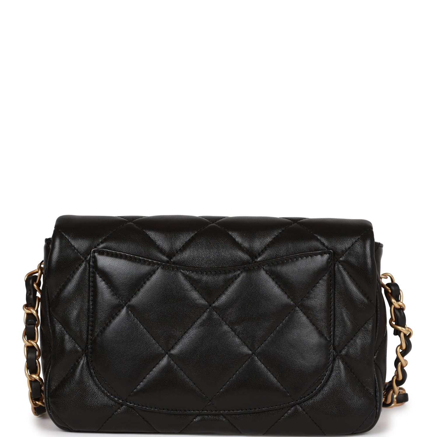 Chanel Heart Small Flap Bag Black Lambskin Antique Gold Hardware