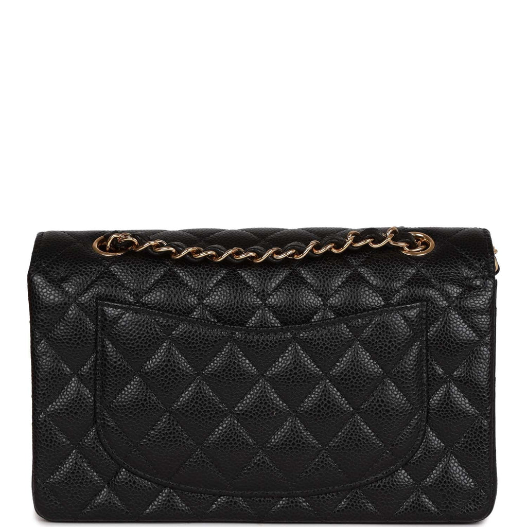 Chanel Small Classic Double Flap Black Caviar Gold Hardware