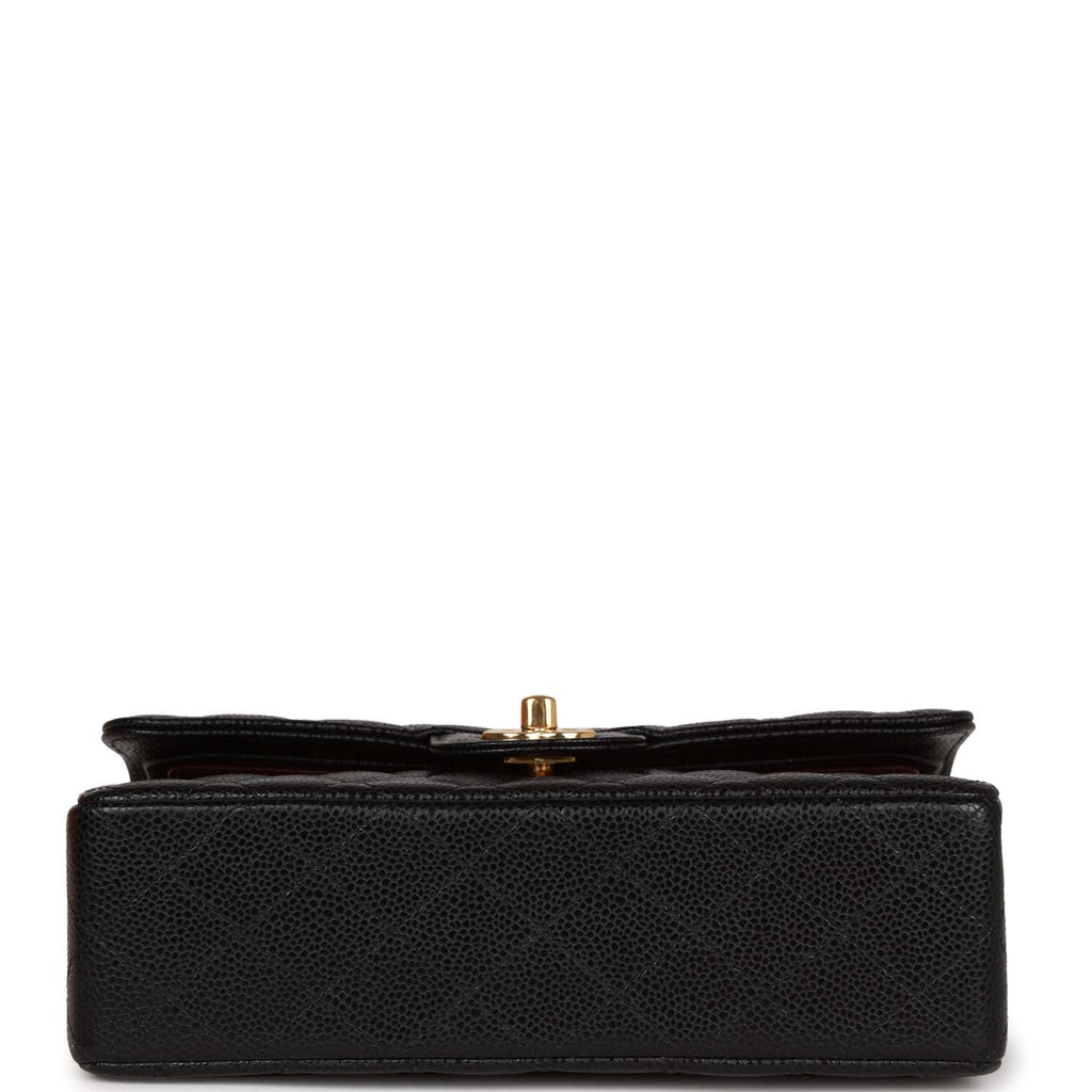 Chanel Small Classic Double Flap Black Caviar Gold Hardware