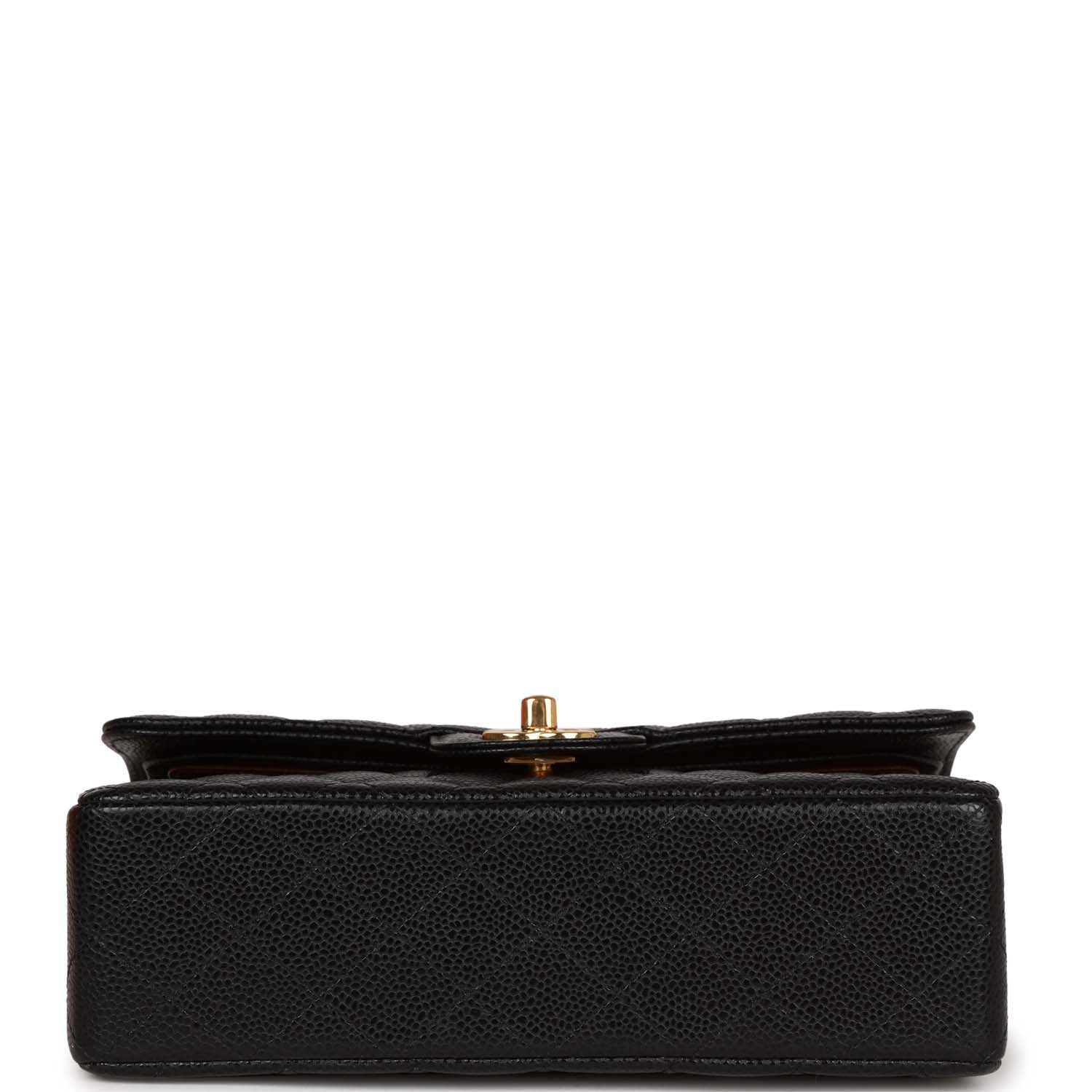 Chanel Small Classic Double Flap Black Caviar Gold Hardware