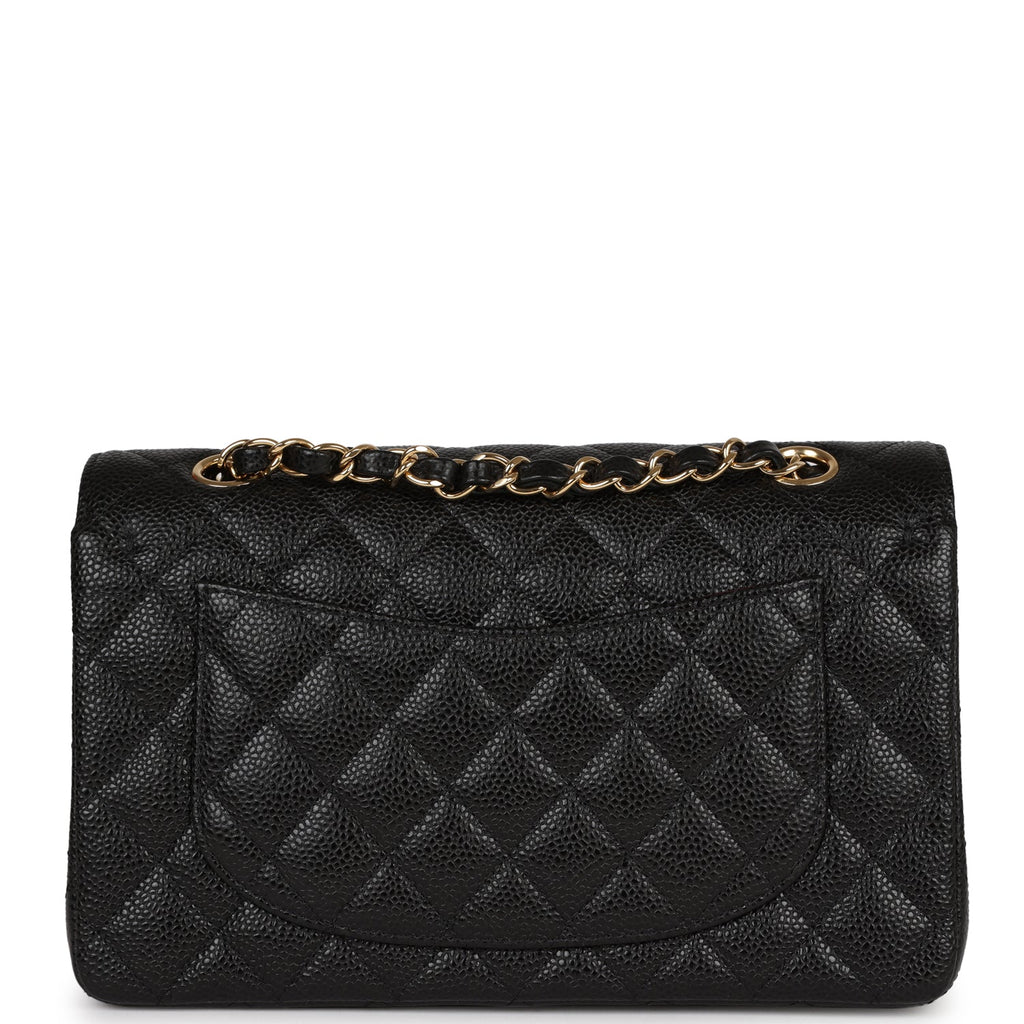 Chanel Small Classic Double Flap Black Caviar Gold Hardware