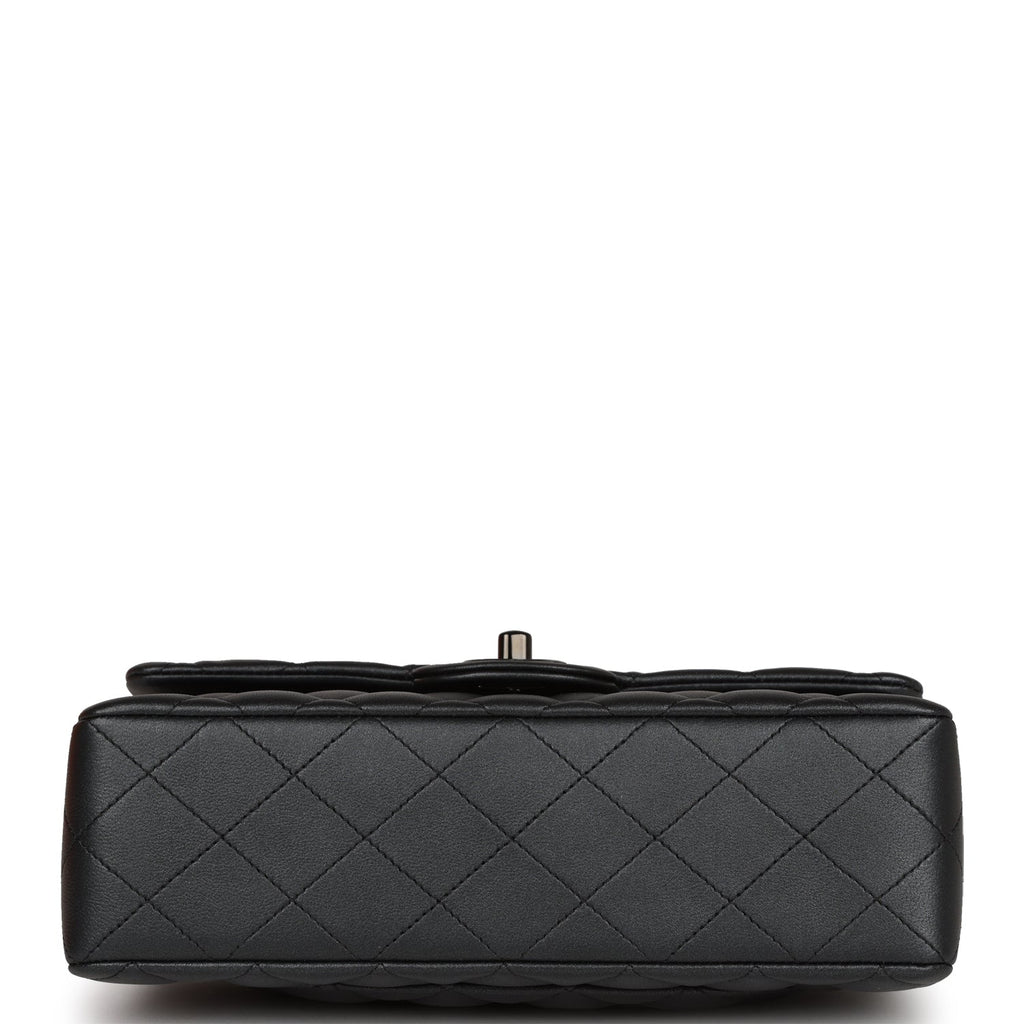 Chanel Small Classic Double Flap Bag SO Black Iridescent Lambskin Black Hardware