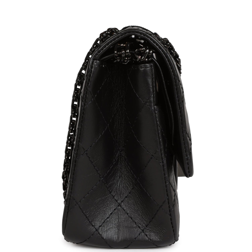 Chanel Small Reissue 226 2.55 SO Black Aged Calfskin Black Hardware