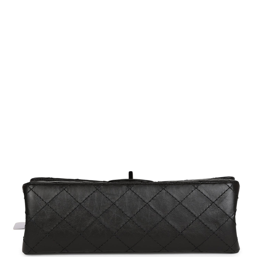 Chanel Small Reissue 226 2.55 SO Black Aged Calfskin Black Hardware