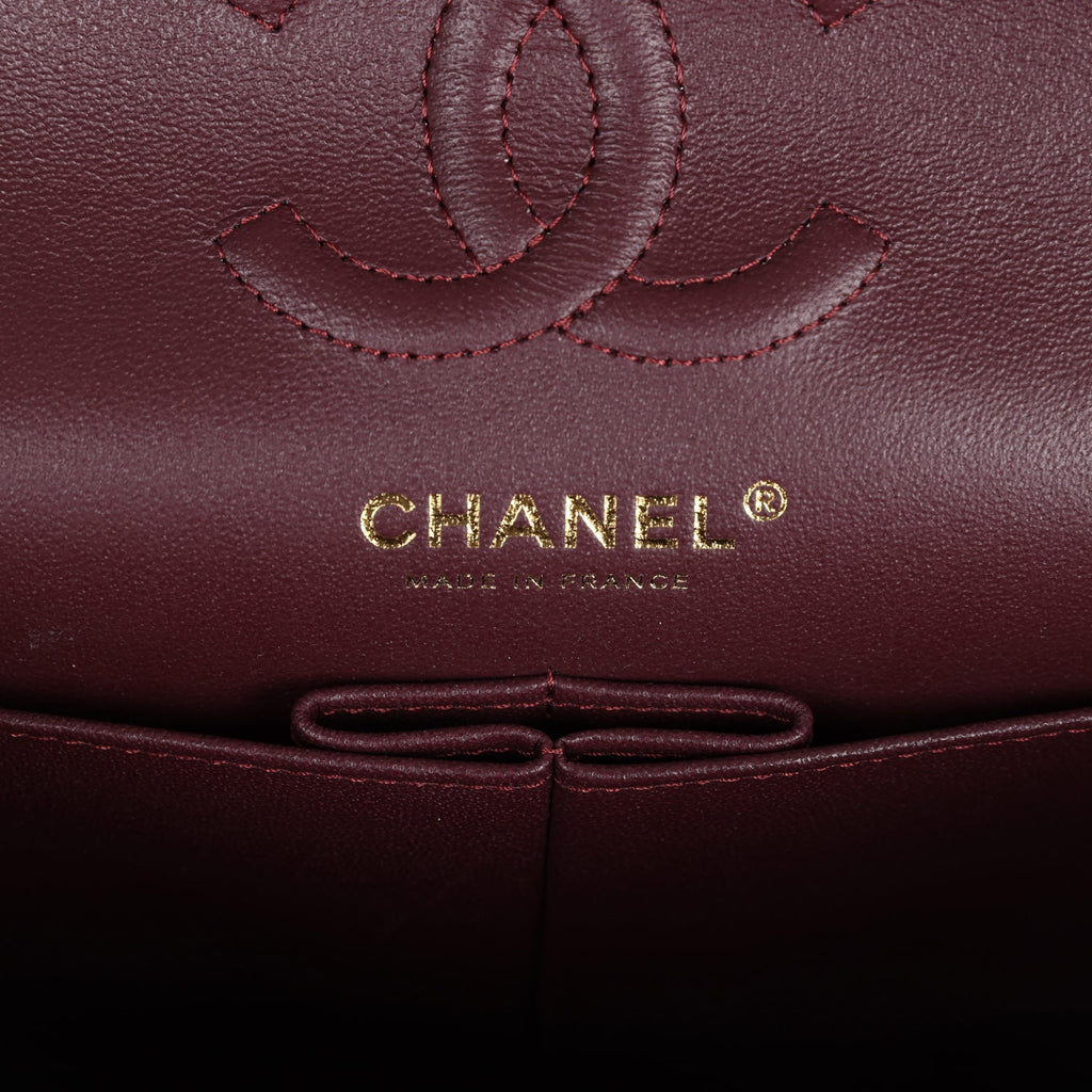 Chanel Small Classic Double Flap Black Lambskin Gold Hardware