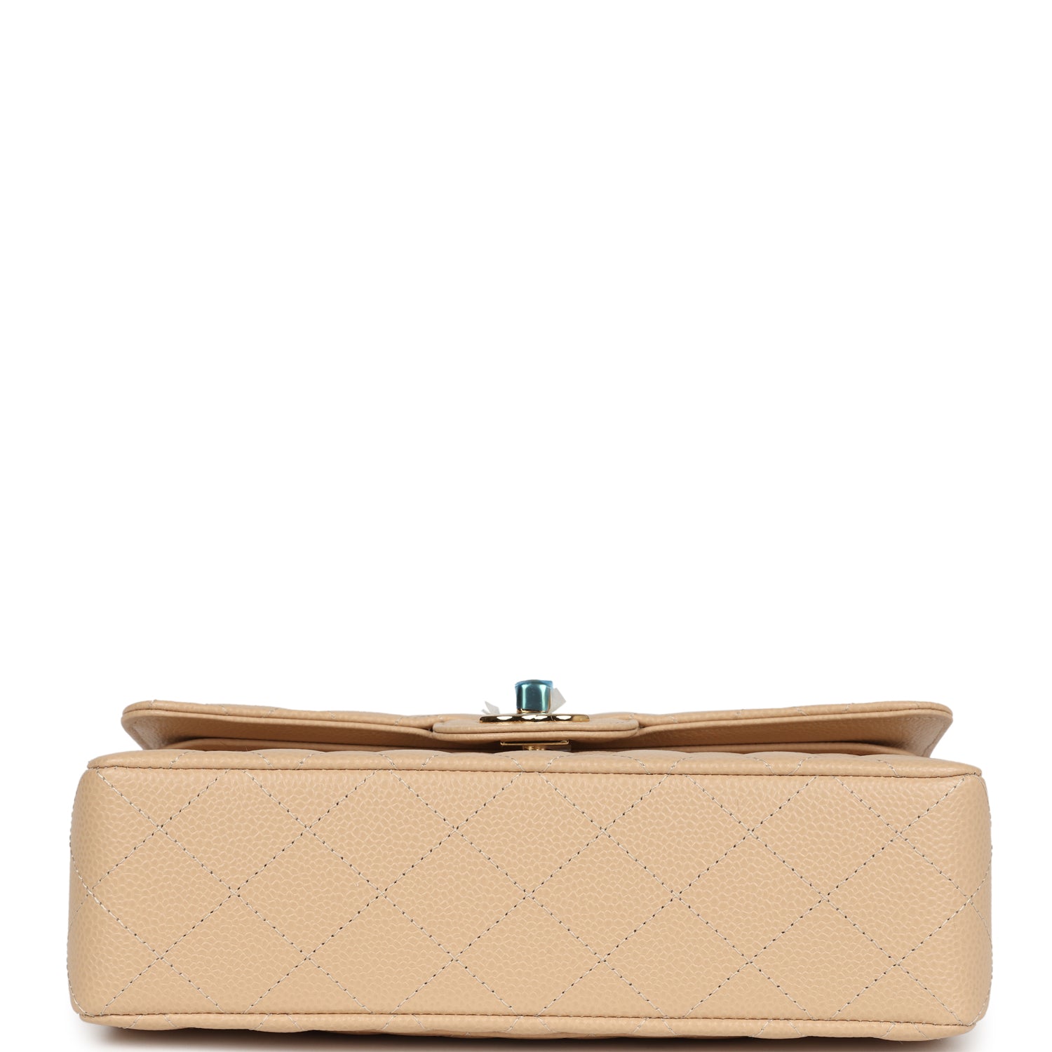 Chanel Small Classic Double Flap Bag Beige Caviar Gold Hardware