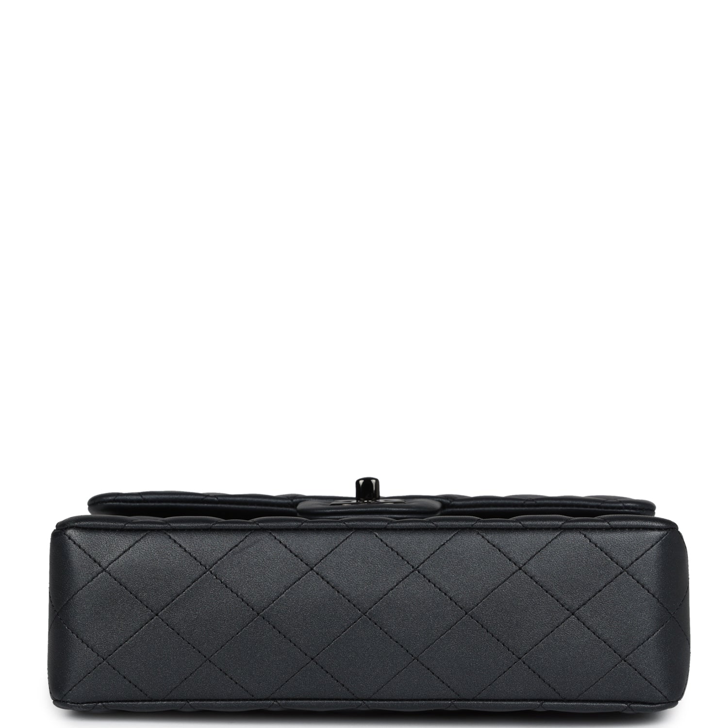 Chanel Small Classic Double Flap Bag SO Black Iridescent Lambskin Black Hardware
