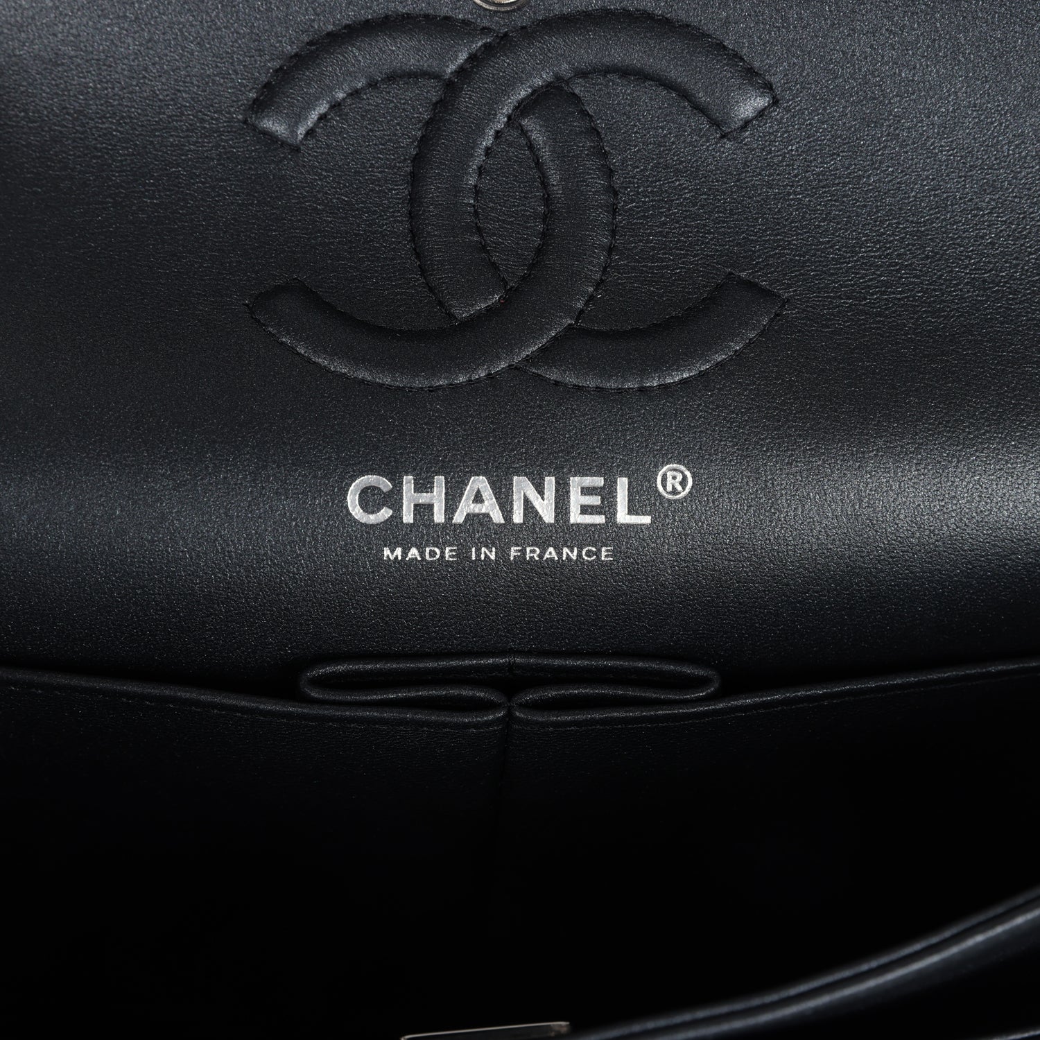 Chanel Small Classic Double Flap Bag SO Black Iridescent Lambskin Black Hardware