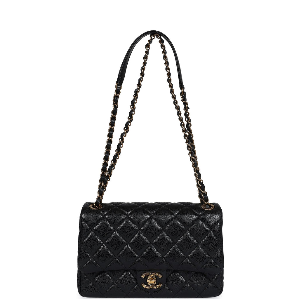 Chanel Small Flap Bag Black Caviar Gold Hardware