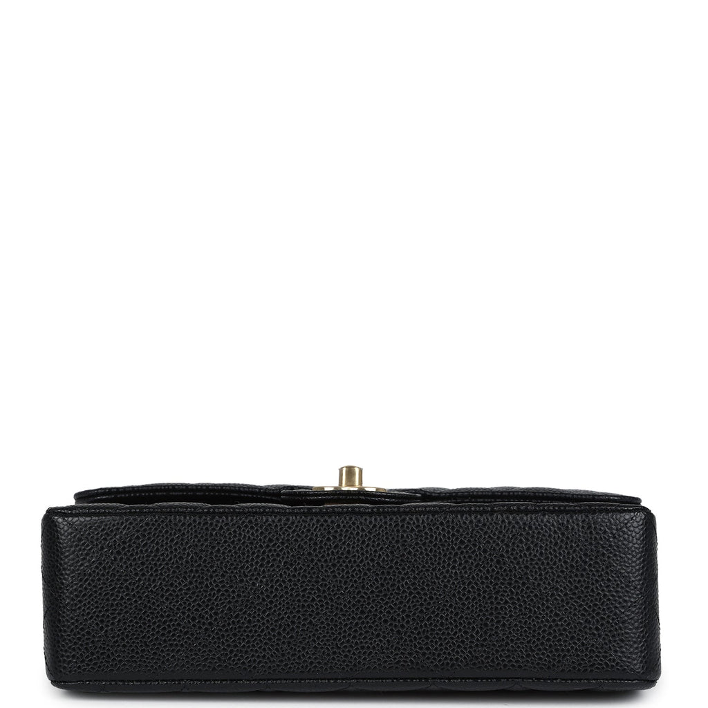 Chanel Small Classic Double Flap Bag Black Caviar Gold Hardware