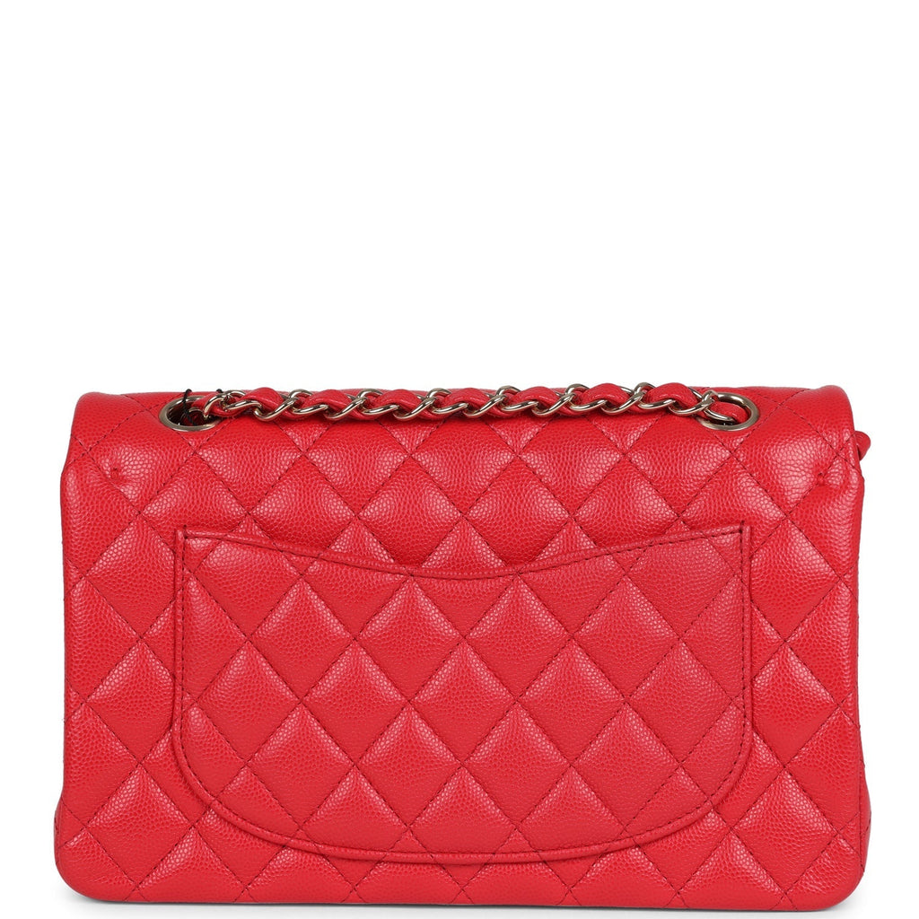 Chanel Small Classic Double Flap Bag Red Shiny Caviar Light Gold Hardware