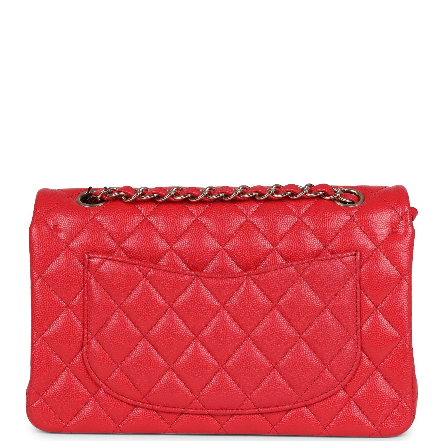 Chanel Small Classic Double Flap Bag Red Shiny Caviar Light Gold Hardware
