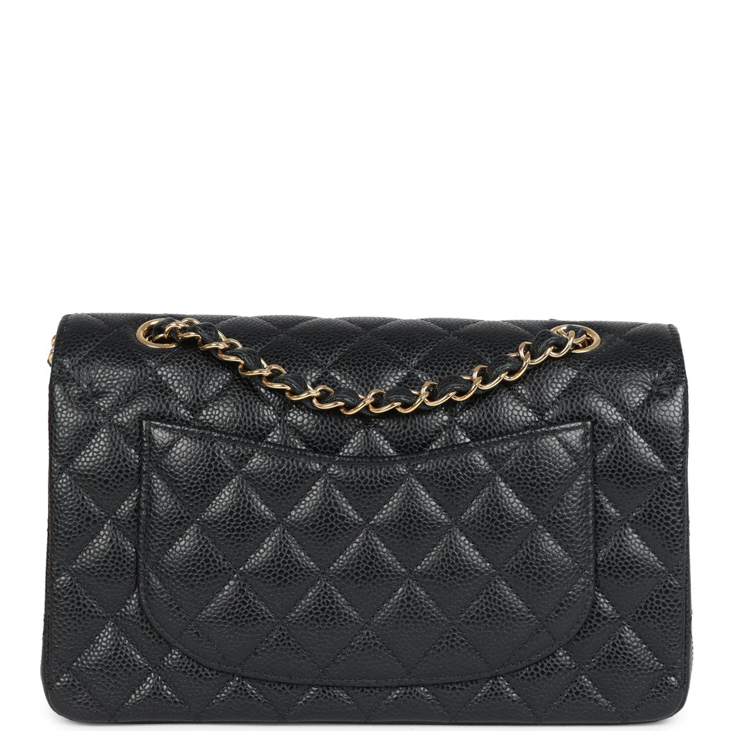 Chanel Small Classic Double Flap Bag Black Caviar Gold Hardware