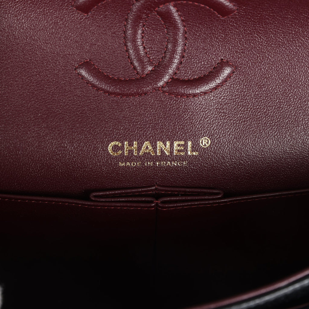 Chanel Small Classic Double Flap Bag Black Caviar Gold Hardware