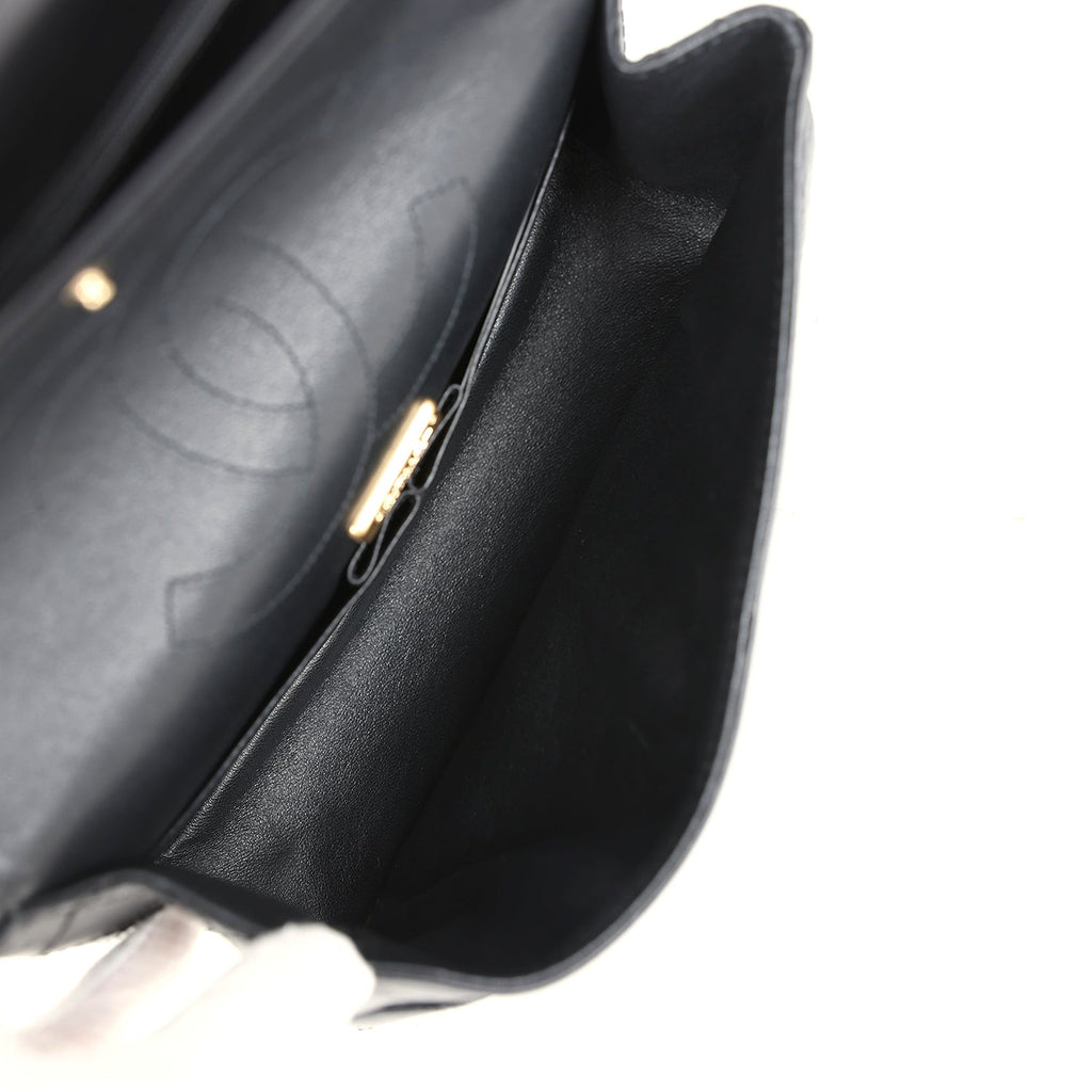 Chanel Small Reissue 225 2.55 Double Flap Lucky Charms Black Aged Calfskin Antique Gold Hardware