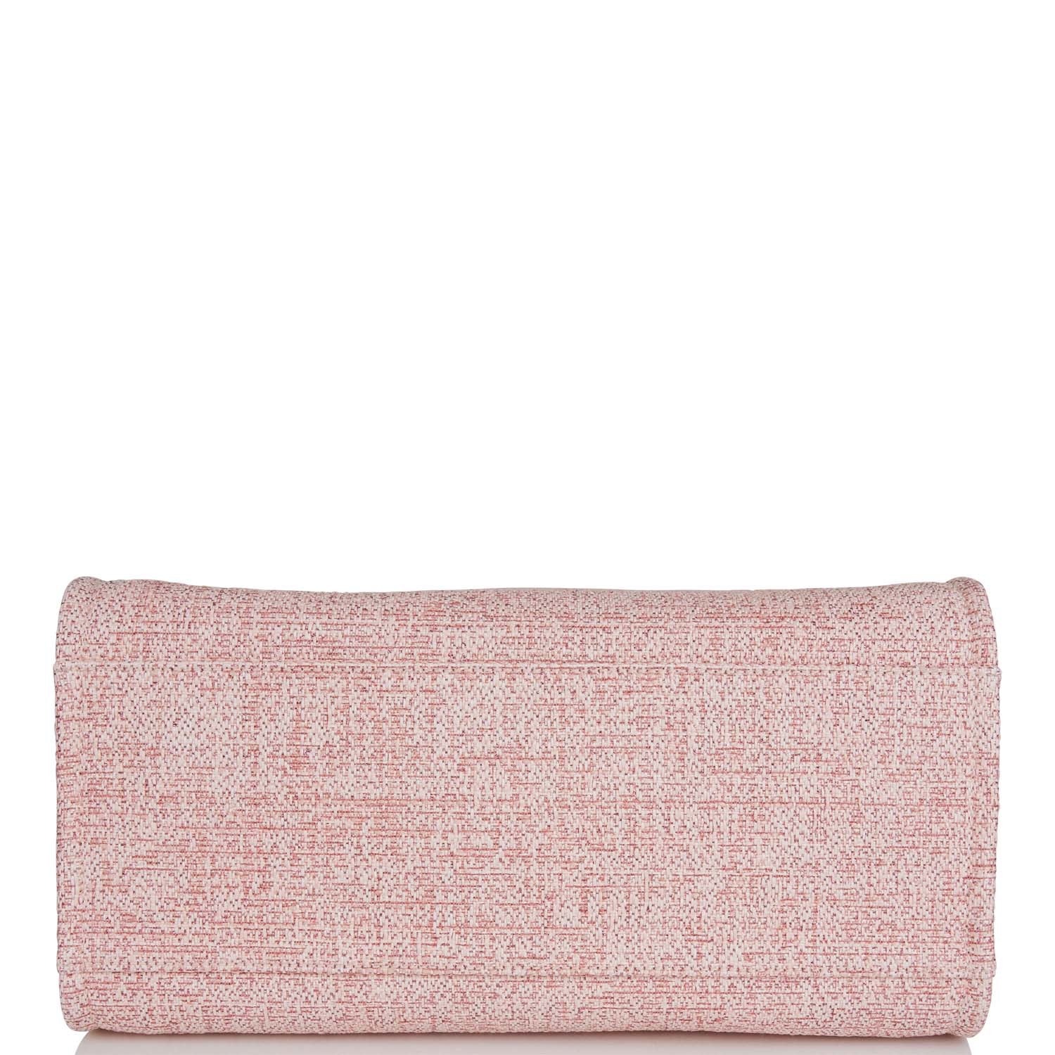 Chanel Large Deauville Shopping Bag Pink Lurex Gold Hardware