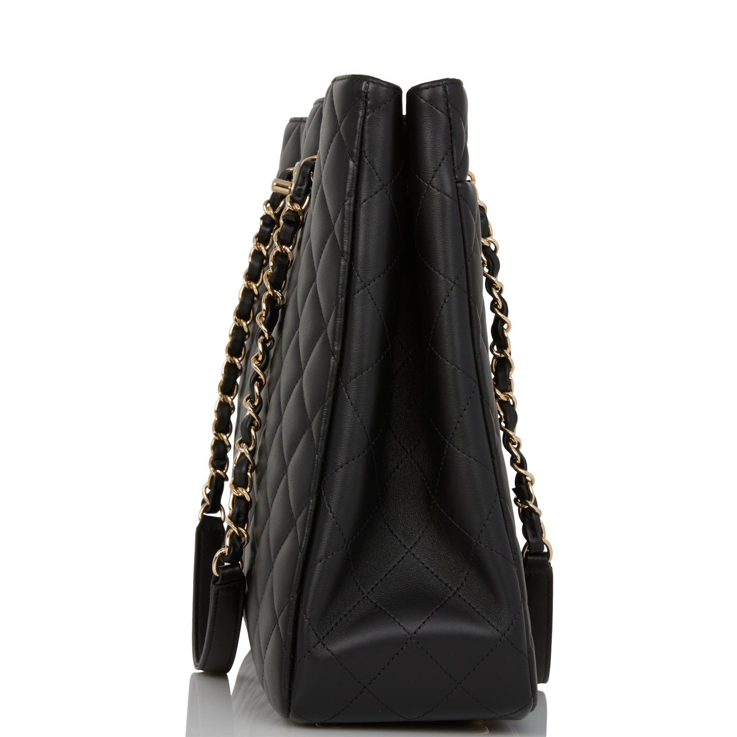 Chanel Timeless Tote Bag Black Calfskin Gold Hardware
