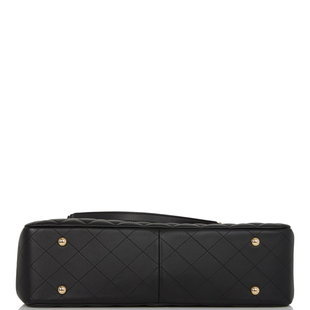 Chanel Timeless Tote Bag Black Calfskin Gold Hardware