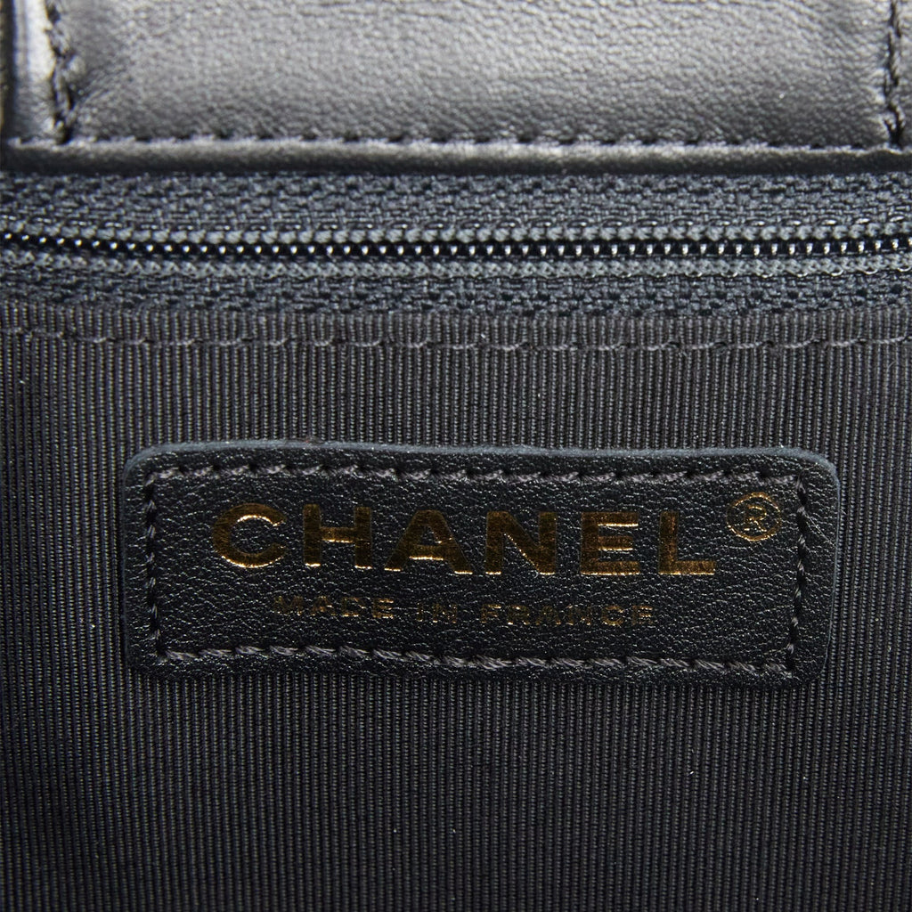 Chanel Timeless Tote Bag Black Calfskin Gold Hardware