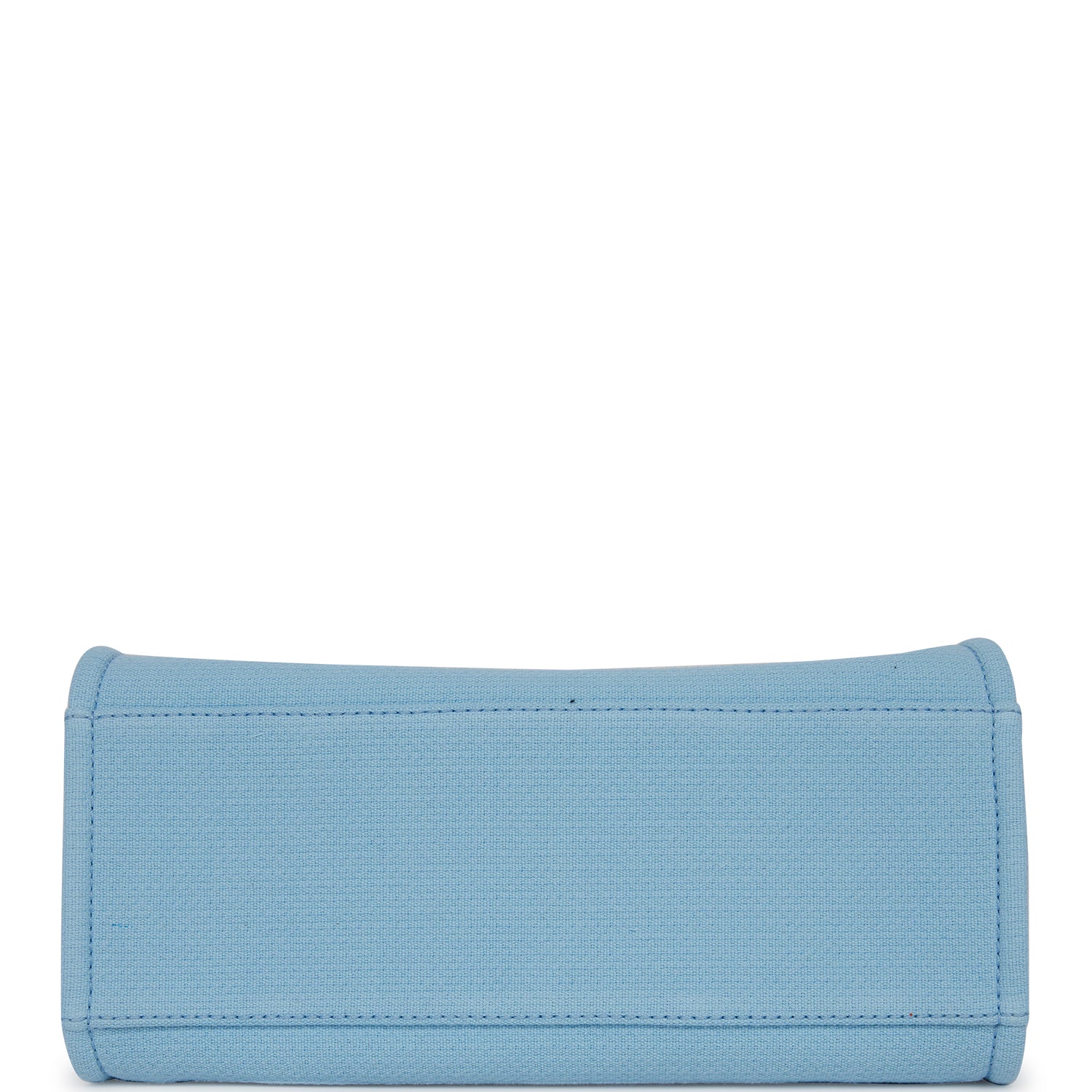 Chanel Small Deauville Shopping Bag Blue Boucle Silver Hardware
