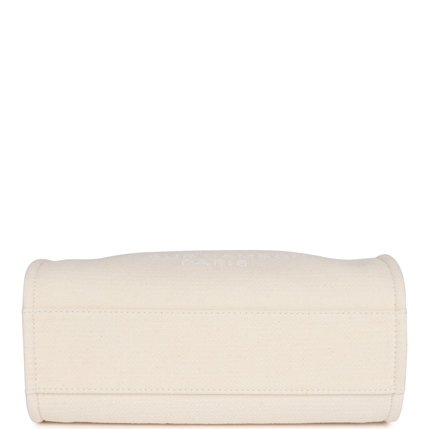 Chanel Large Deauville Shopping Bag White Boucle Light Gold Hardware