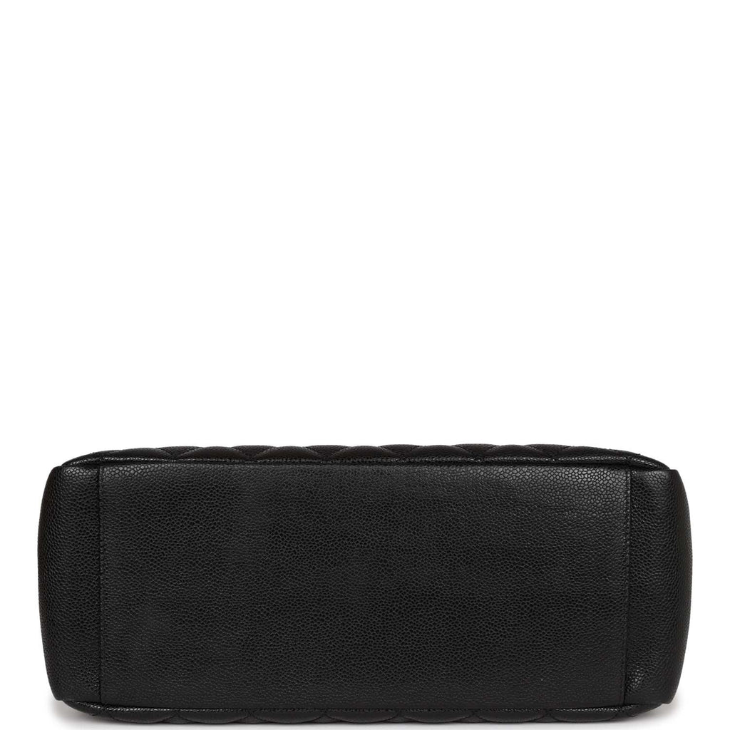 Chanel Grand Shopping Tote (GST) Bag Black Caviar Silver Hardware