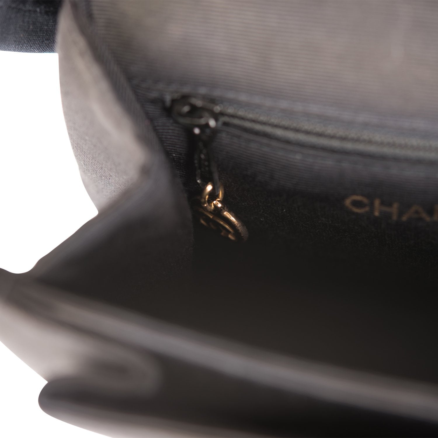 Chanel Vintage Mini Kelly Bag Black Satin Gold Hardware