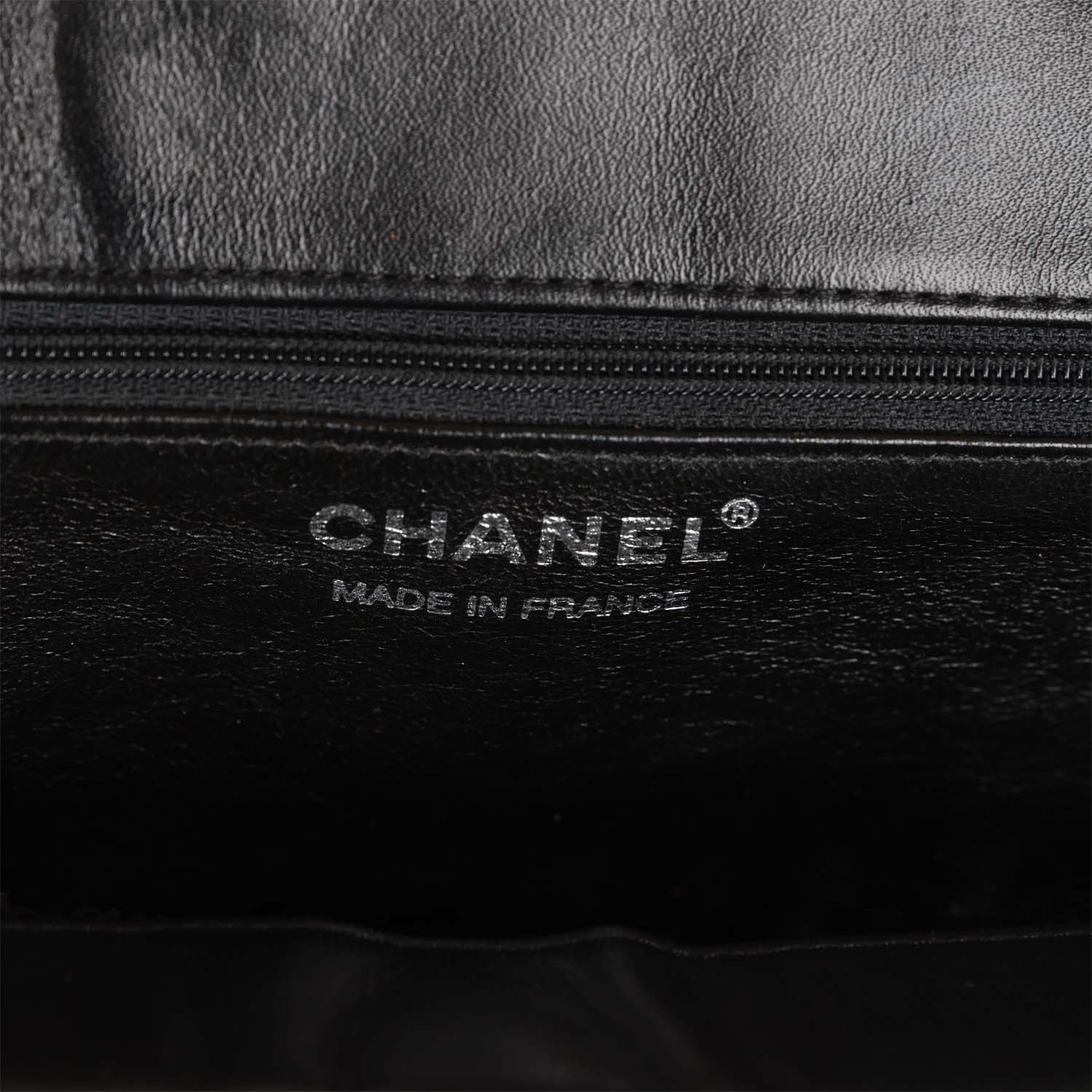 Chanel Vintage Supermodel Tote Black Crochet Aged Silver Hardware