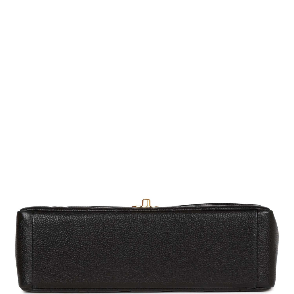 Chanel Vintage Medium Diana Flap Bag Black Caviar Gold Hardware