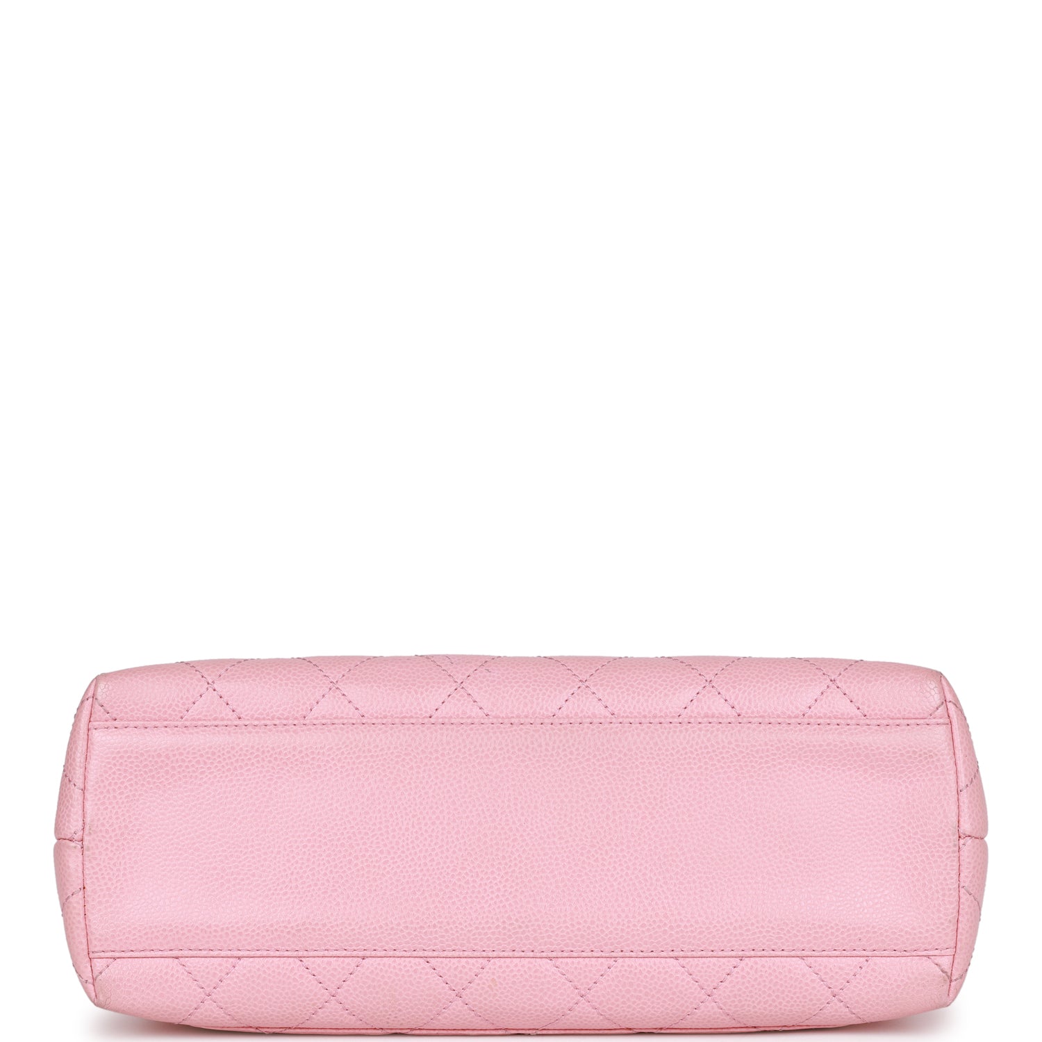 Chanel Vintage Kelly Handle Flap Bag Pink Caviar Gold Hardware