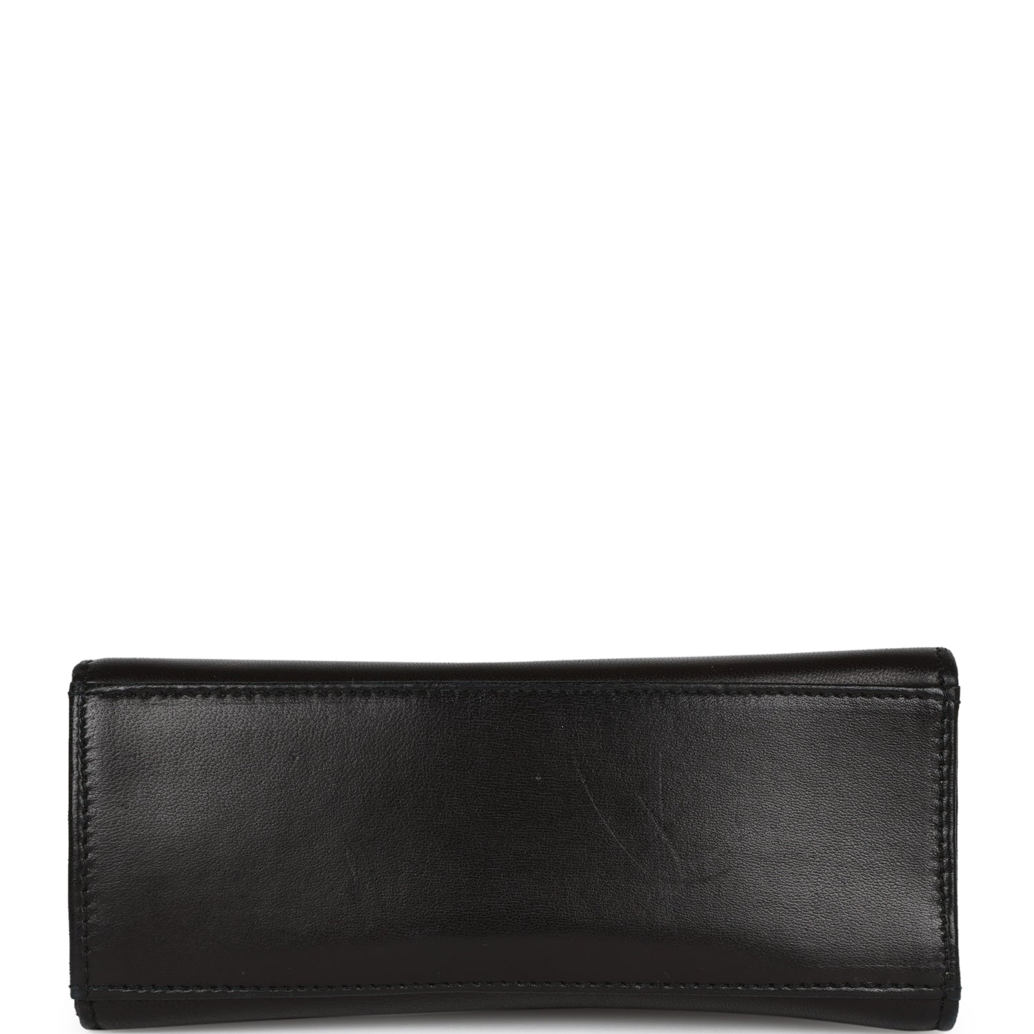 Chanel Vintage Flap Bag with Top Handle Black Lambskin Gold Hardware