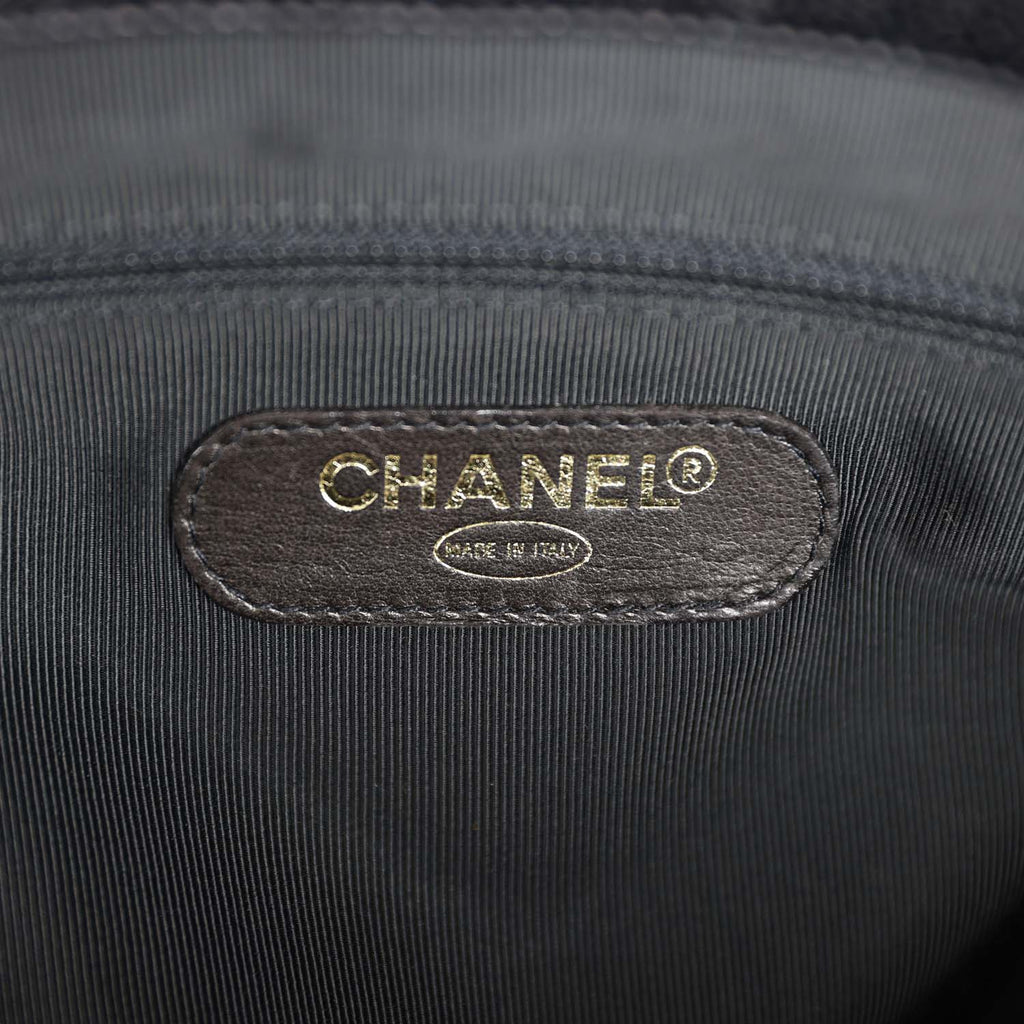 Chanel Vintage Supermodel Tote Black Caviar Gold Hardware