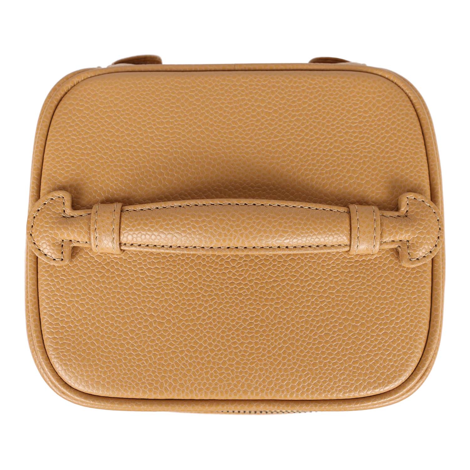 Chanel Vintage Vanity Dark Beige Caviar Gold Hardware